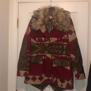 Aztec print jacket